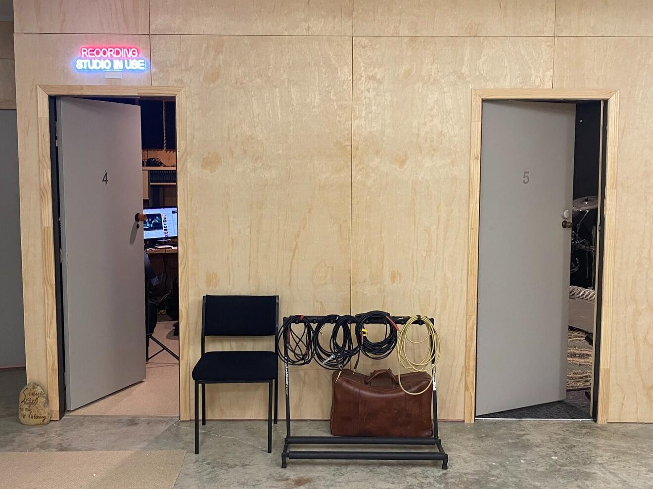 Practice rooms and recording studio